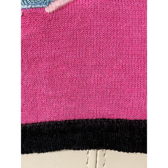 Jack B Quick 90s Pink Perfume Knit Cardigan size Medium - Picture 10 of 16